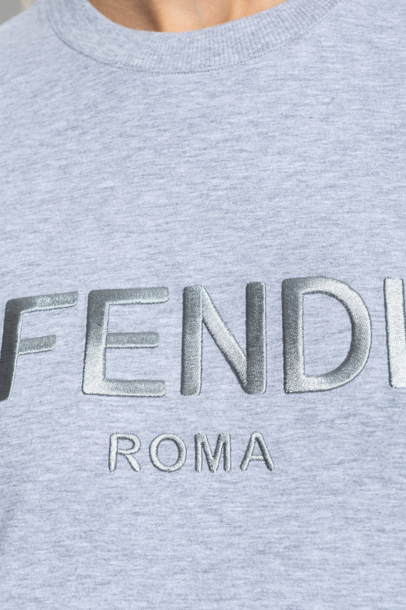 Grey fendi sweatshirt deals